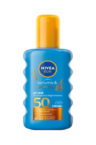 Nivea SunKoruma & Bronzluk Arttırıcı Güneş Spreyi SPF50 200 ML