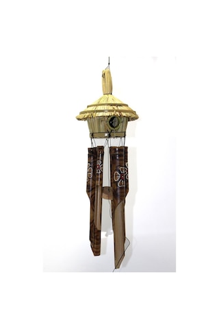 Hasır Kuş Yuvalı Bambu Çan 3dıarta-13