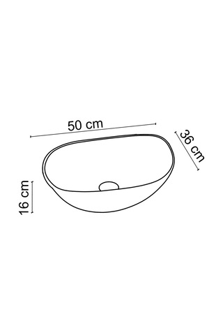 Ey-4830s Parlak Siyah Tezgah Üstü Lavabo