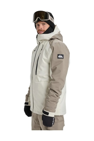 Quiksilver Quıksılver Mıssıon Block Jk Erkek Bone White - Solid Snowboard Ceketi Eqytj03501-weg0 Krem