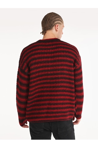 Colins Regular Fit Bisiklet Yaka Triko Mor Erkek Kazak Cl1065907 Mor