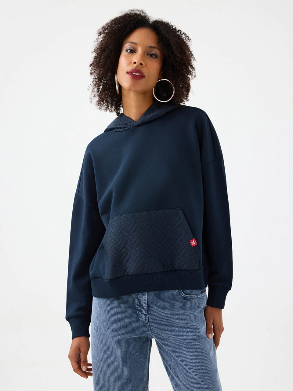Loft Oversize Lacivert Kadın Sweatshirt Lf2040925 Lacivert
