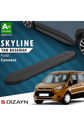 S-dizayn Ford Connect Skyline Siyah Yan Basamak 183 Cm 2002-2014 A+ Kalite