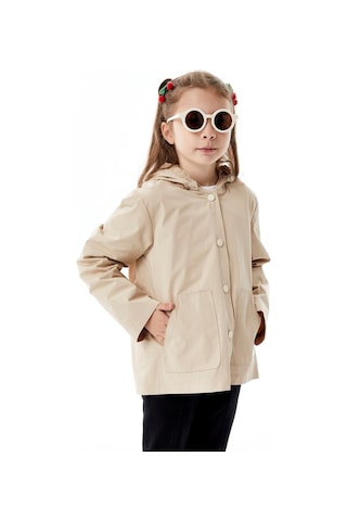 Benitto Kids Kız Çocuk Mevsimlik Yağmurluk Ceket 51360 Kahve