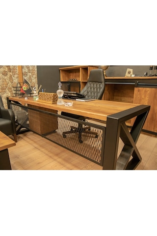 Masif Ahşap Ofis Masası (331287013) Ceviz