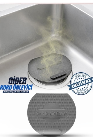 Lavabo Kötü Koku Giderici Önleyici Silikon Mat Sızdırmaz Lavabo Tıkacı Lavabo Tıpası Evye Kapağı Gri