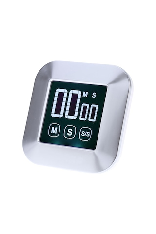 Symbee Büyük Lcd Dokunmatik Ekranlı Mutfak Zamanlayıcı, Manyetik Ve Geri Çekilebilir Ayaklı, Yüksek Sesli Alarm, Geri Sayım Ve Saklama Fonksiyonu, Abs Malzeme