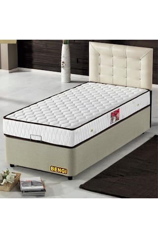 Baza-Başlık STANDART Silinir MODEL Deri başlık Metal Fırın Boya Soft Ortopedik Yatak90*190 El Yapım
