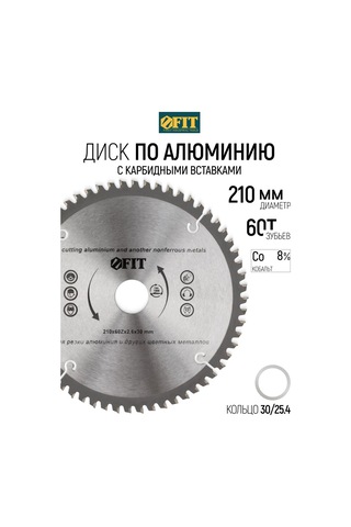 Fıt Fınch Industrıal Tools Fıt Alüminyum İçin Testere Diski 210 X 30/25,4mm 60t 169348076