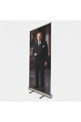 Atatürk Poster Baskılı Roll Up Banner 85x200cm No:5 Diğer