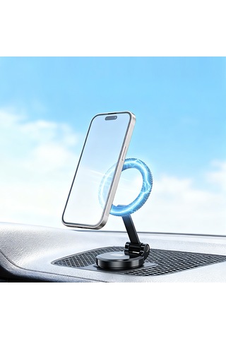 Go Des Gd-hd242 360 Derece Dönebilen Düz Zemin Araç Telefon Tutucu Siyah