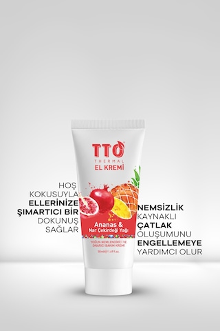 Tto Thermal El Kremi 50 Ml – Ananas & Nar Çekirdeği Yağı Ile Yoğun Nemlendirici Bakım