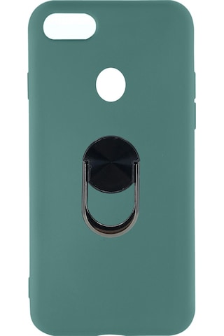 Nettech Oppo A5s Uyumlu Leather Ring Nano Arka Koruma Kılıf