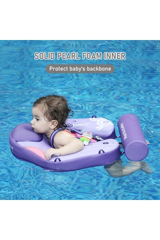 Mambobaby Şişme Olmayan Bebek Yüzme Şamandırası Yumuşak Mt3148pu-1 Mor