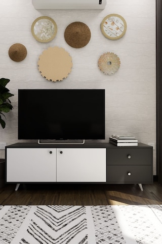 Leder Modern Dekoratif Tv Ünitesi Televizyon Sehpası Antrasit... Antrasit