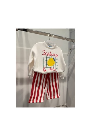 Poala Kids Lemon Çizgili Takım Çok Renkli