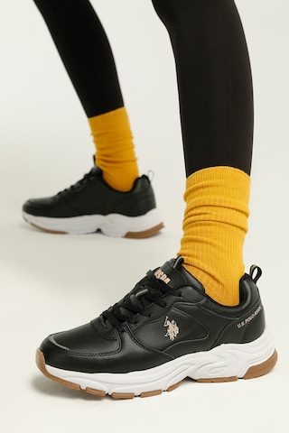U.S. Polo Assn. SORLEY 2PR Siyah Kadın Sneaker Siyah