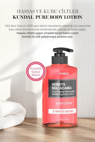 Kundal Honey & Macadamia White Musk Pure Body Lotion 500 ML