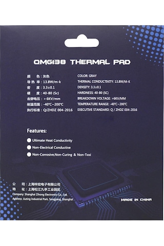 Homyl Cpu Soğutucuları Için Silikon Termal Ped 120x120x3.0mm