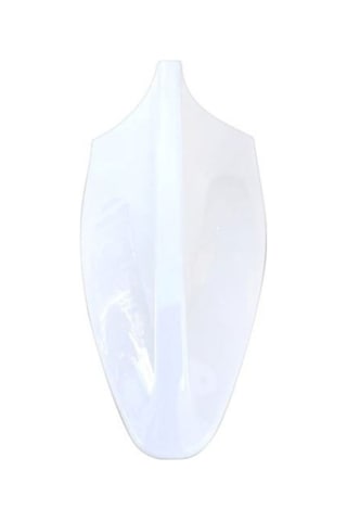 Zendar Oto Anten Jaws Balık Sırtı Yapıştırma Süs Tepe Anteni 17cm Beyaz Yes-056 B