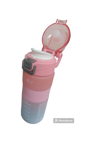 Taros Color Rainbow Matara 600 Ml Pembe Kapaklı