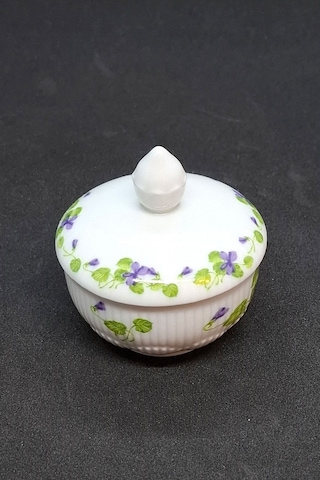 Kaıser Alman Mini Bonboniyer Şekerlik 5 Gr Kapasiteli Mor - Beyaz