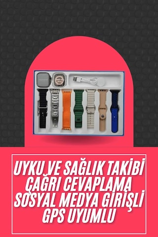 Akıllı Saat Uni Akıllı Saat Çoklu Kordon Seçeneği Çelik Kordon Plastik Kordon