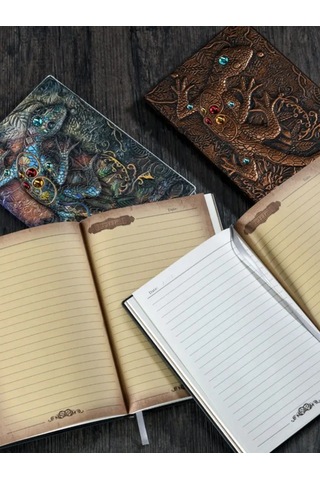 Shalabelle Tarihsiz A5 Deri Bloknot Çizgili Planlayıcı Günlük 146478124 Açık Mavi