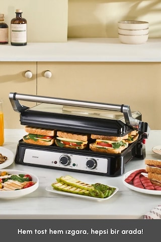 Karaca Toastmate Grill 2000 W 6 Dilim Izgara Tost Makinesi