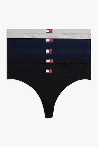 Tommy Hilfiger Kadın 5'li Paket Tanga Gri Melanj/lacivert/siyah-16127