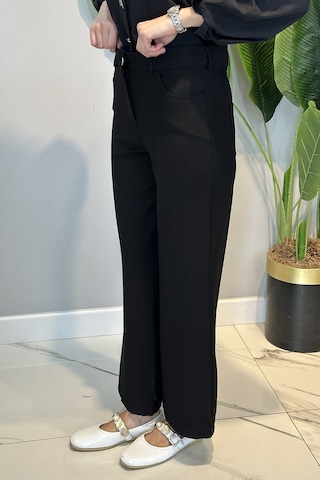 Lale Butik Bol Paça Pantolon 16134 Siyah