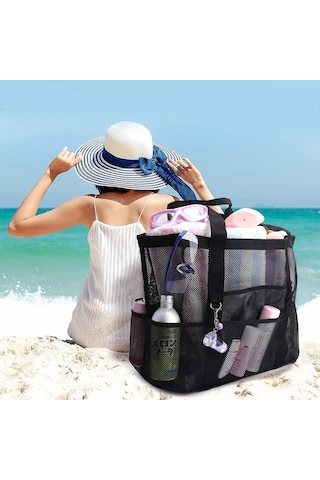 Beyaz Yogodlns Yaz Siyah Örgü Tote Çanta Kadınlar Için Dokuma Hollow Plaj Çantası Taşınabilir Depolama Çanta Plaj Çantası 58363285 Beyaz