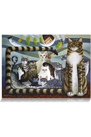Star Puzzle 500 Parça Kedi Ailesi Puzzle