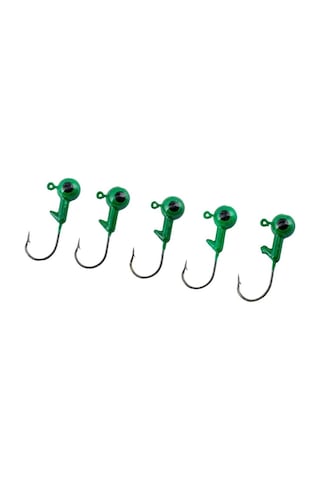 Jighead - Zoka - Kurşunlu Olta İğnesi - Xh-a 02 - Yeşil - 7 Gr - 5 Adet 00091474