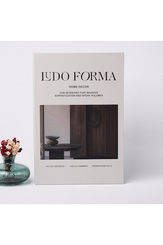 Kitap Görünümlü Dekoratif Kutu, İskandinav Tarzı Kitap Şeklinde Saklama Kutusu Ludo
