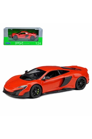 Welly 1/24 Mclaren 675lt Turuncu Metal Model Oyuncak Araba