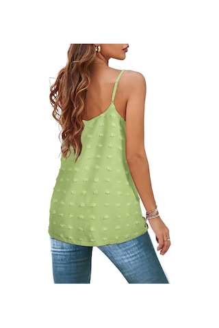 Açık Mavi Yaz Kadın Kaşkorse Yular Yuvarlak Yaka Ponpon Kolsuz Ayarlanabilir Kaşkorse Kadın Fanila