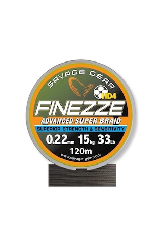 Savage Gear Finesse Hd4 Braid 300 M 0,22 Mm 33 Lbs 15 Kg Grey Örgü İp