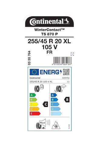 Continental 255/45 R20 105V XL Fr Wintercontact Ts870P Kış Lastiği 2025