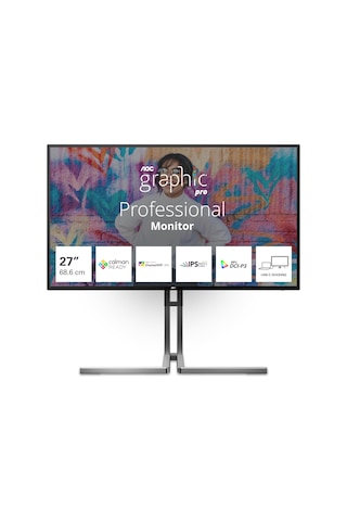 Aoc U27u3cv 27" 60 Hz 4 Ms 4k Pivot Ips Adaptive Sync Monitör