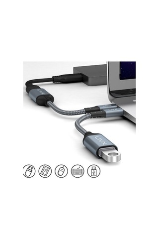 Livx USB 3.0 To Type-C Çevirici Dönüştürücü 60W 15 cm Kablolu OTG