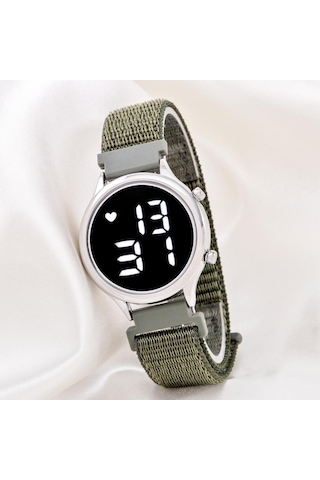 Unisex Tuşlu Led Takvimli Silikon Çocuk Yetişkin Kol Saati Bileklik St-304183