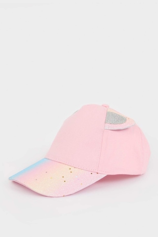 DeFacto Kız Çocuk 3D Simli Kumaş Cap Şapka B7603A825SMPN1