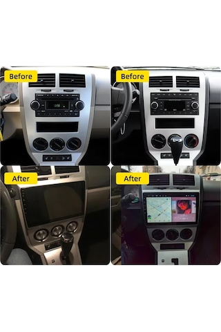 Dodge Caliber 10 "inch Android 14 Multimedya Sistemi 4-64 Navimex 2006-2007 9"