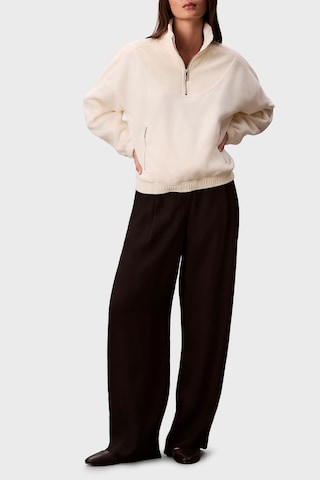 Calvin Klein Bayan Sweat Lv047d231g Yas Beyaz Beyaz