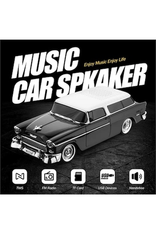 Wster Chevrolet WS-1955BT Belair 1955 Model Araba Bluetooth Hoparlör