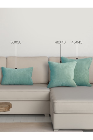 Home Daily Series Sis Mavisi Rengi Kırlent Yastık Kılıfı Sis Mavisi