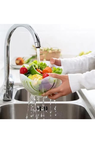 Sn-27136 Pratik Meyve Sebze Salata Dilimleyici Kesici Stantart