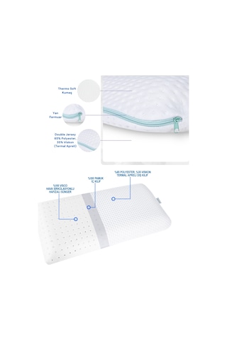 Viscotex Viscotex Visco Hava Kanallı Çocuk Yastığı Kids Pillow