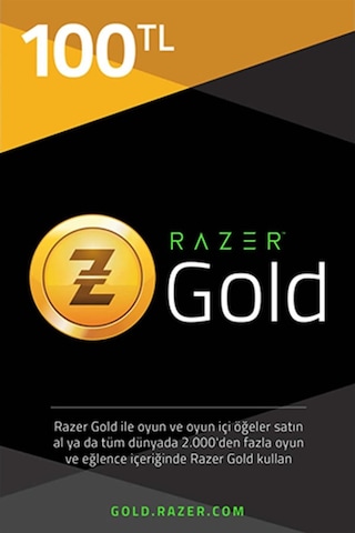 100 Tl Razer Gold Tr Pin (436607611) 100 Tl Razer Gold Tr Pin (436607611)